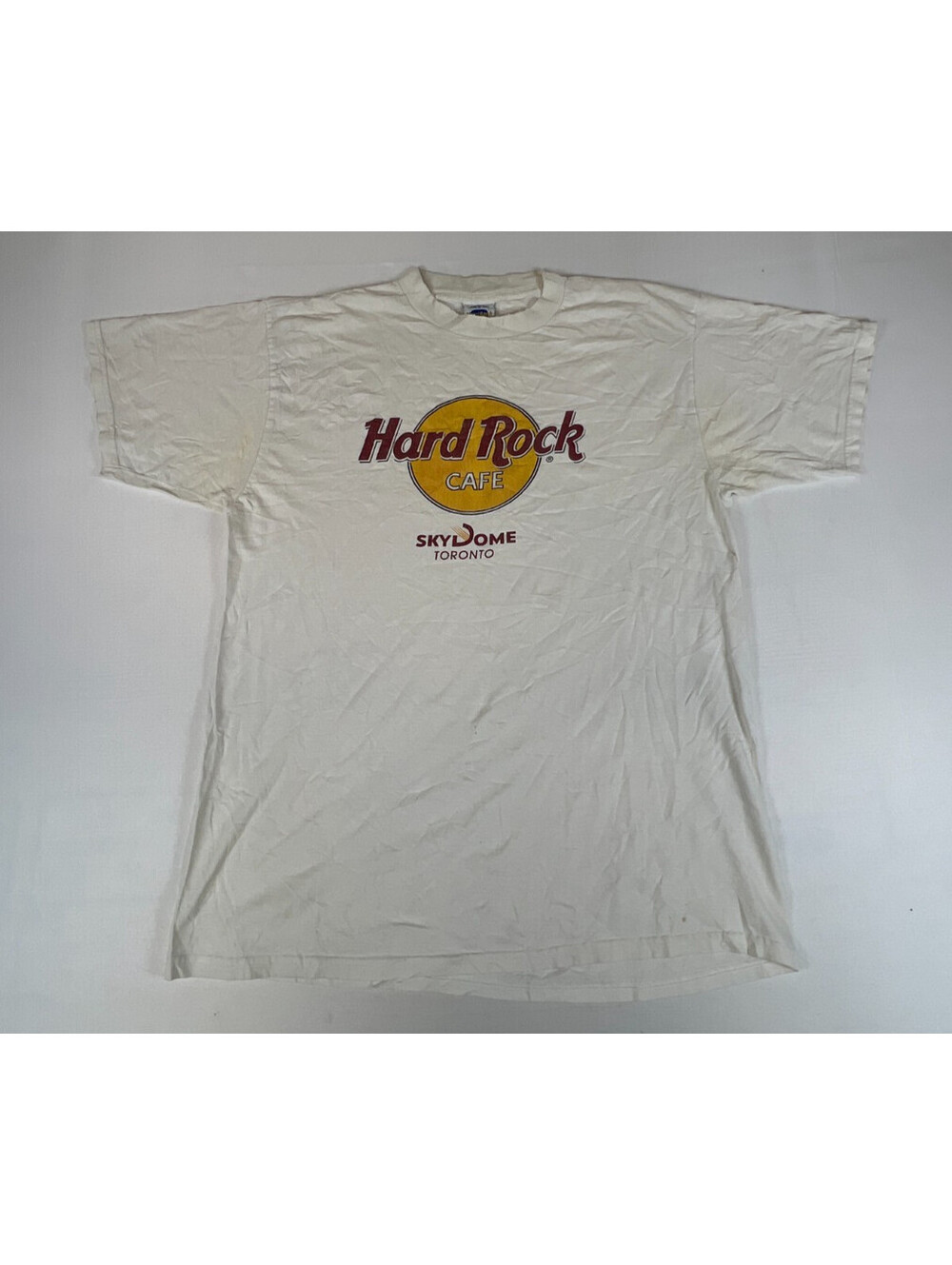 Vintage Hard Rock Cafe SkyDome Toronto Men XL White Cotton T-Shirt